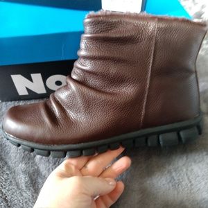 NoSox Brown Ankle Booties